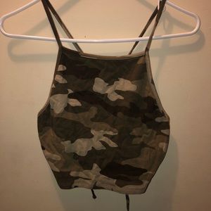 Camo crop top